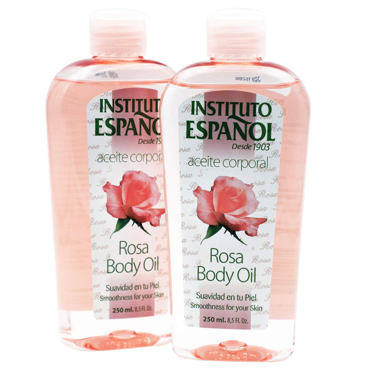 Instituto Espaol Rosa Body Oil Smoothness for your Skin 2Pack 85 FL Oz each 2 Bottles