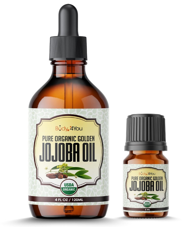 BodyJ4You 100 USDA Organic Jojoba Oil Piercing Aftercare Stretched Ear Gauges Tragus Nose Septum Lip Navel Natural Recov