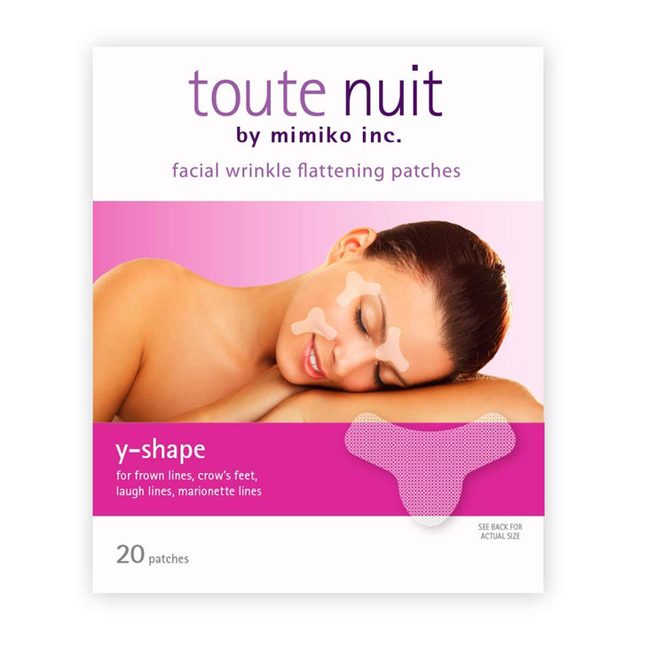 Toute Nuit Wrinkle Patches Y Shape Face Tape for Forehead Between the Eyes Around Mouth Hypoallergenic Anti Wrinkle Patc