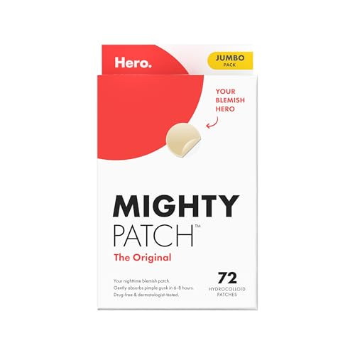 Mighty Patch Original patch from Hero Cosmetics The 1 Hydrocolloid Acne Pimple Patch for Shrinking Zits and Whiteheads i