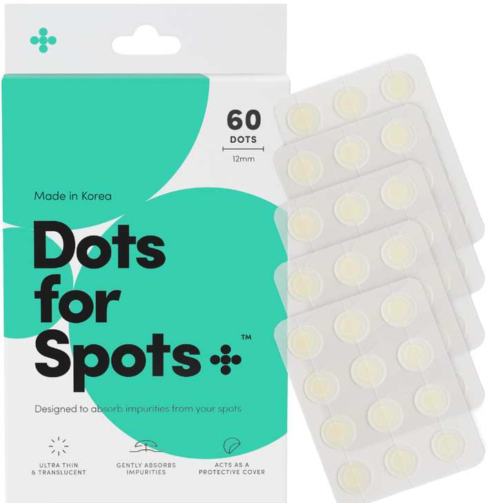Dots for Spots Pimple Patches For Face Stocking Stuffers For Teens Fast Acting Translucent Hydrocolloid Zit Patches that