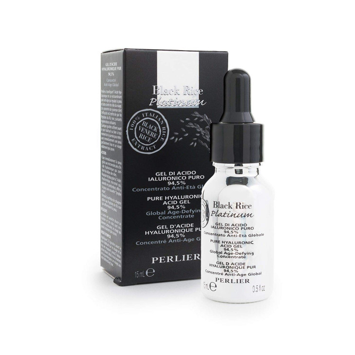 Perlier Black Rice Platinum 945 Pure Hyaluronic Acid 05 fl oz