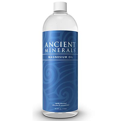 Ancient Minerals Magnesium Oil Refill Bottle high Concentration Topical Genuine Zechstein Magnesium Chloride Topical Mag
