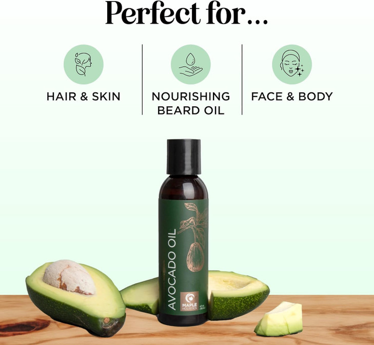 Avocado Oil For Hair and Skin 100 Pure Avocado Oil for Skin and Nail Care plus Dry Hair Treatment and Facial Oil Moistur