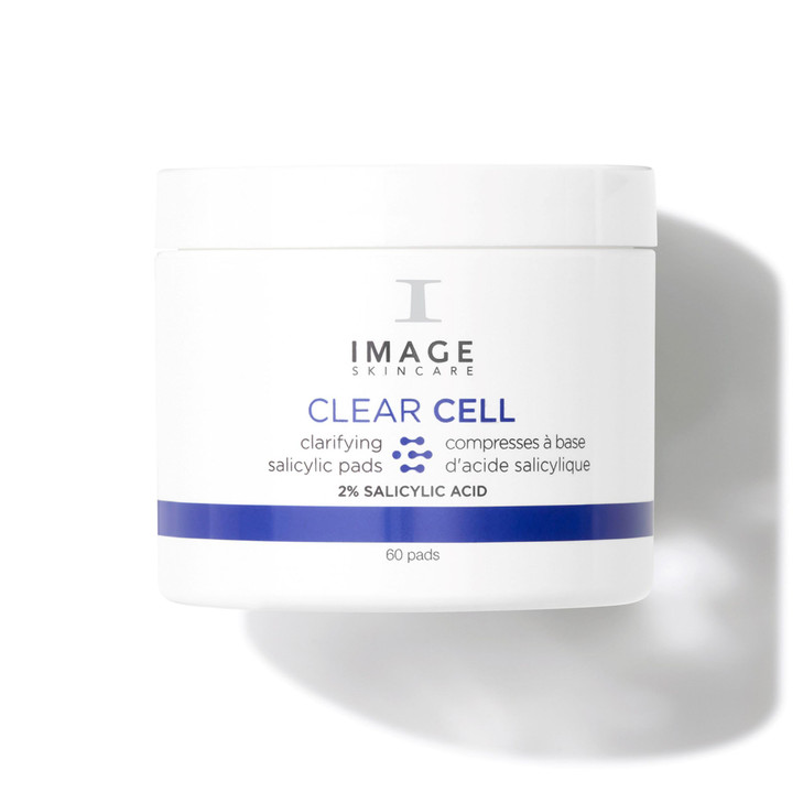 IMAGE Skincare CLEAR CELL Salicylic Clarifying Pads Exfoliating Wipes to Clarify Pores for Oily Prone Skin 60 Pads