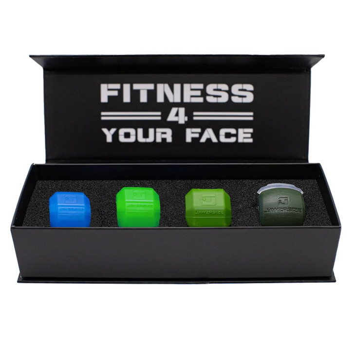 Jawzrsize Athletic Bundle Jaw Enhancer Jaw Face and Neck Exerciser Helps Reduce Stress and Cravings Facial Exercise Pop