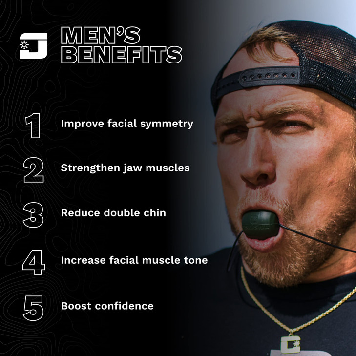 Jawzrsize Athletic Bundle Jaw Enhancer Jaw Face and Neck Exerciser Helps Reduce Stress and Cravings Facial Exercise Pop