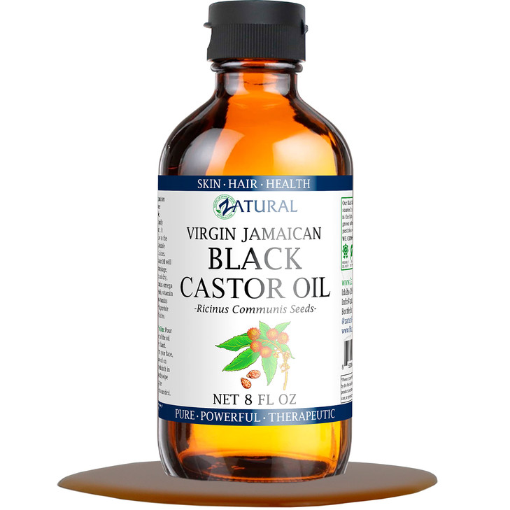 Zatural Black Castor Oil100 Pure Tropic Jamaican Black Castor Oil 8 Ounce