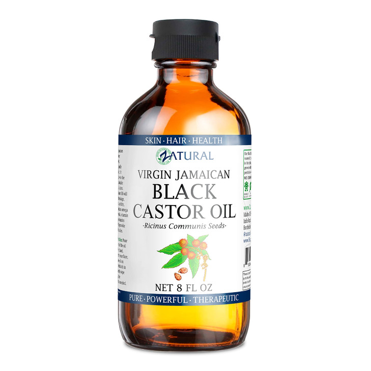 Zatural Black Castor Oil100 Pure Tropic Jamaican Black Castor Oil 8 Ounce