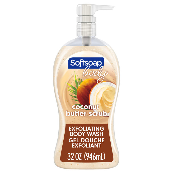 Softsoap Body Wash Pump, Coconut Butter Scrub, Exfoliating Body Wash, 32 Ounce (Pack of 1), WHITE (Package May Vary) online at globaldelivered