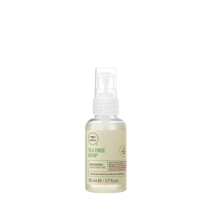 Tea Tree Hemp Replenishing Hair Body Oil 2in1 Moisture Balance For All Hair Types 17 fl oz