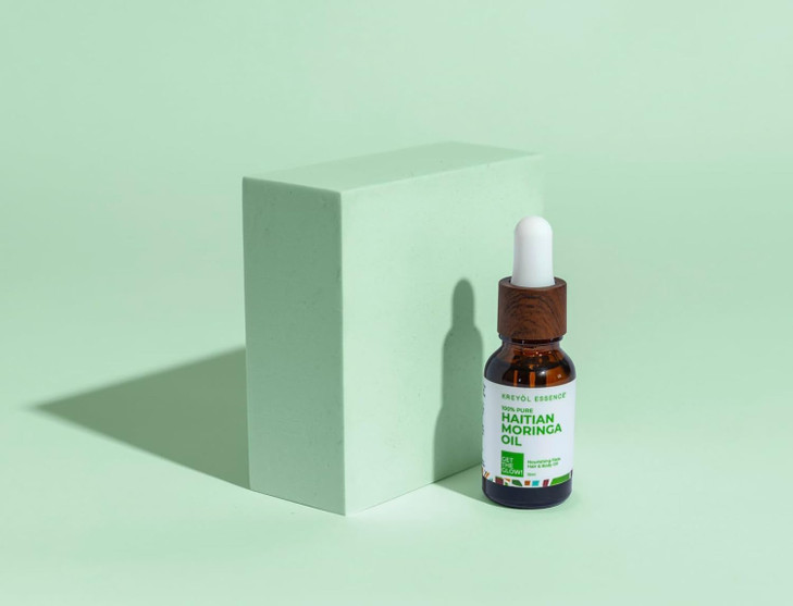 Kreyol Essence Haitian Moringa Oil 15 Ml For Face Hair and Body 40 Antioxidants Behenic Oleic Acid and Vitamin C For All