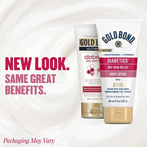 Gold Bond Diabetics Dry Skin Relief Body Lotion 45 oz With Aloe to Moisturize Soothe
