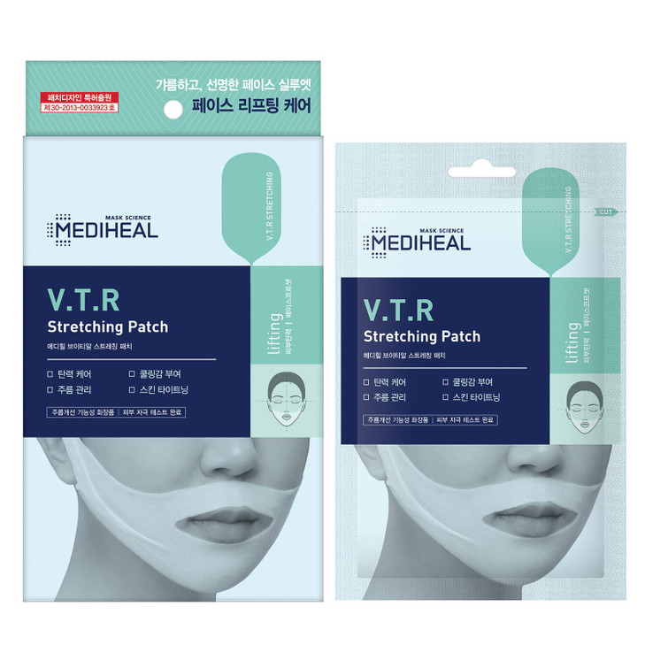 Mediheal VTR Stretching Patch 1 pack 4pcs High Adhesive Tension Intensive Face Lifting and Tightening Band Mask Sheet An