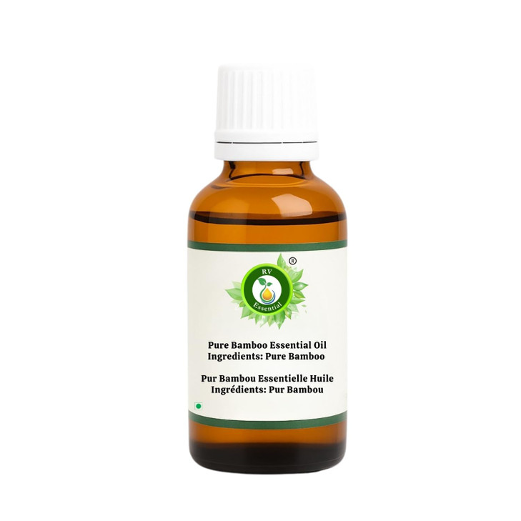R V Essential Pure Bamboo Essential Oil 30ml 101oz 100 Pure and Natural Steam Distilled