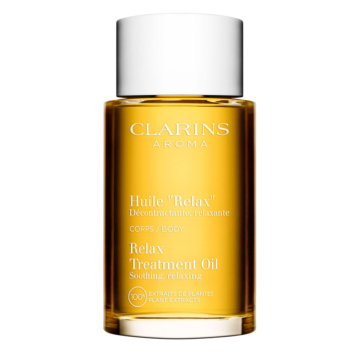 Clarins Relax Body Treatment Oil Relaxes Moisturizes and Soothes Aching Muscles Relieves Stress and Fatigue Nourished Co