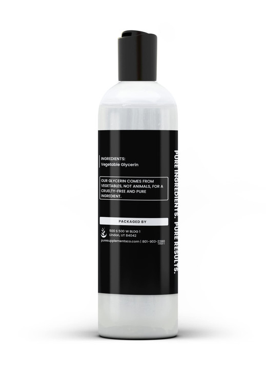 Pure Original Ingredients Natural Vegetable Glycerin 16 Fl Oz Food Grade Clear Odorless Recyclable Bottle