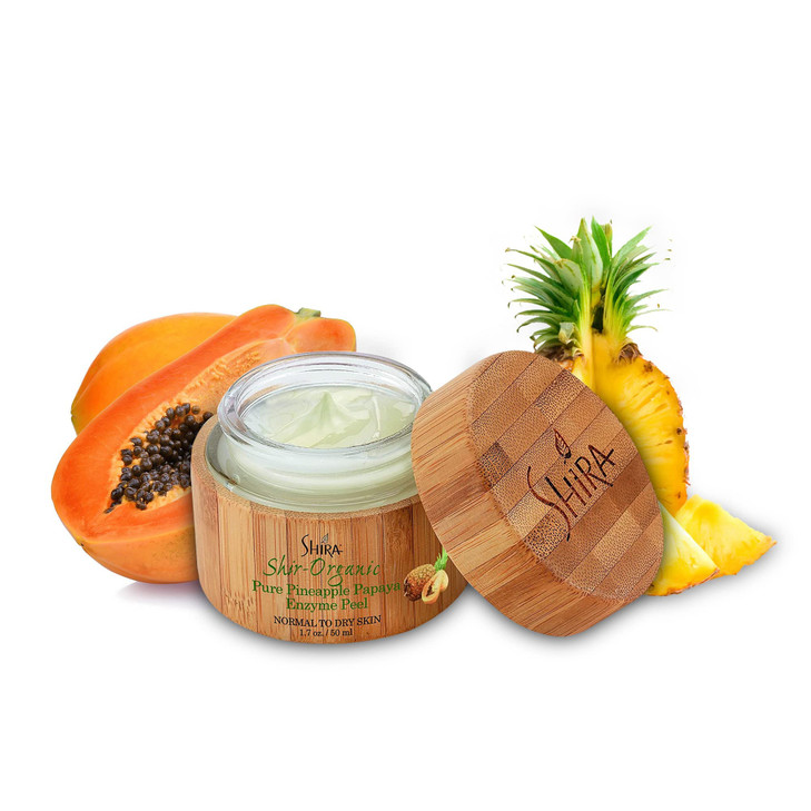 Shira ShirOrganic Pure Pineapple Papaya Enzyme Peel For Smooth Radiant And Balances Skin Tone With Natural AntiAging For