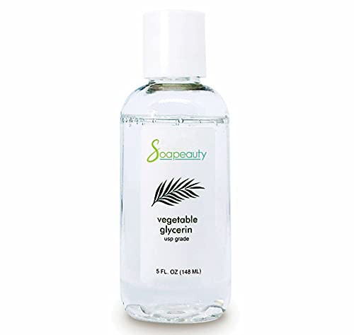 Soapeauty VEGETABLE GLYCERIN USP Grade NonGMO Natural Cosmetic Products Skin Hair Care Soap Making Household Uses 5 oz