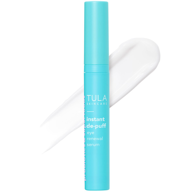 TULA Skin Care Instant DePuff Eye Renewal Serum Dark Circles Under Eye Treatment Reduce Puffiness and Signs of Wrinkles