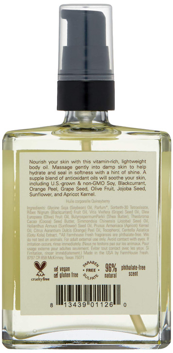 FarmHouse Fresh Quinsyberry Body Oil 4 Fl Oz