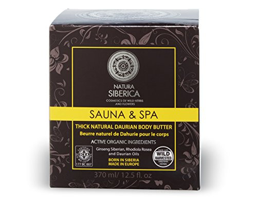 Natura Siberica Sauna SPA Natural Rich Daurian Body Butter Active Organics 370ml by Natura Siberica