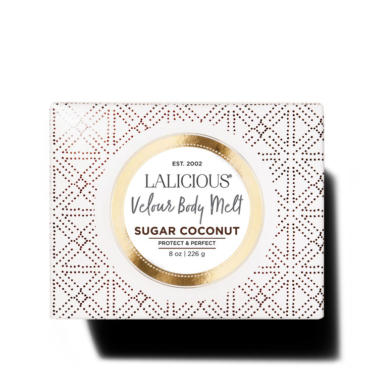 LaLicious Sugar Coconut Velour Body Melt Multitasking GeltoOil Skin Moisturizer with Macadamia Oil Coconut Oil Shave Gel