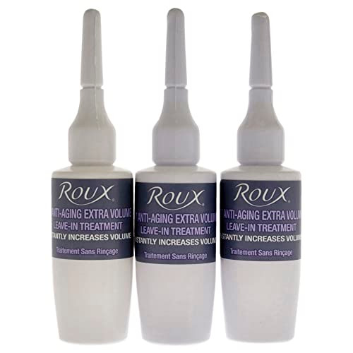 Roux Collagen Leave in Treatment Anti Aging Ampolletas 07 AntiAging Extra Volume Formula 3 Count 5 Fl Oz Each