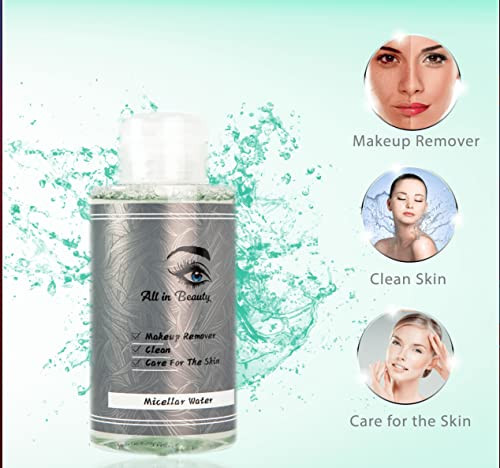 All in beauty Micellar Lotion Cleansing Water Toner Makeup Remover for All Skin Types After Waxing During and After Micr