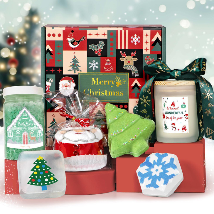 Christmas Spa Gifts for Women Secret Santa Gifts for Women Xmas Gift Ideas Holiday Gift Baskets for Mom Sister Wife Frie