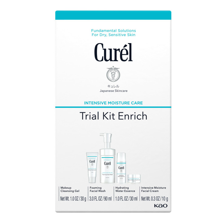 Curel Japanese Skin Care Travel Size Toiletries for Dry Sensitive Skin Travel Size Face Wash Lotion Makeup Remover