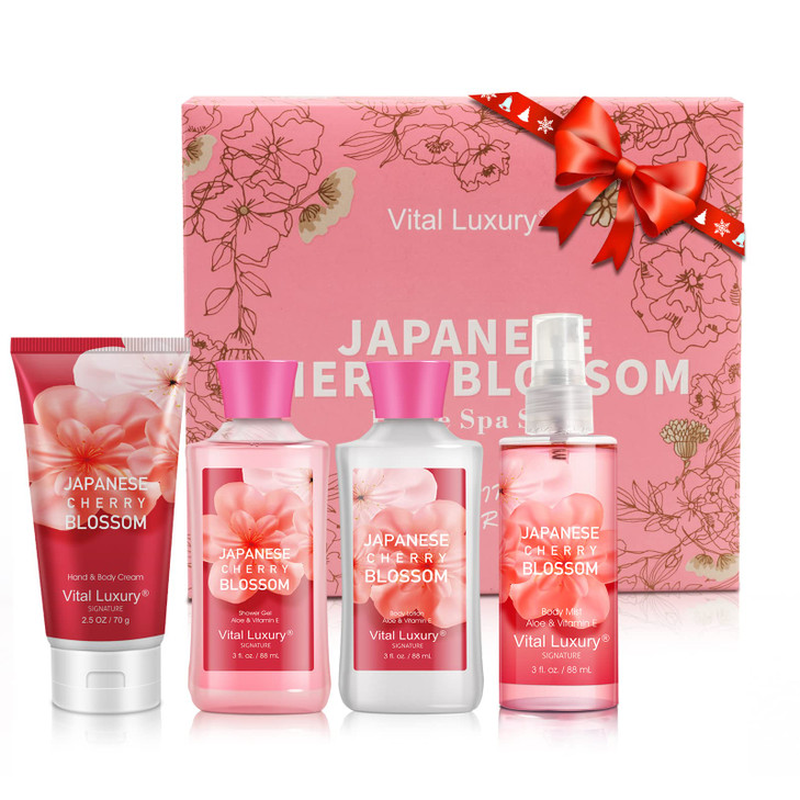 Vital Luxury Bath Body Kit 3 Fl Oz Travel Size Ideal Skincare Relaxing Home Spa Set Includes Body Lotion Shower Gel Body