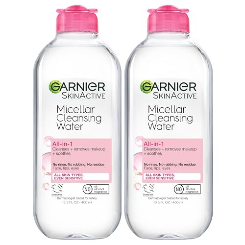 Garnier Micellar Water Hydrating Facial Cleanser Makeup Remover Suitable for Sensitive Skin Vegan Cruelty Free 135 Fl Oz