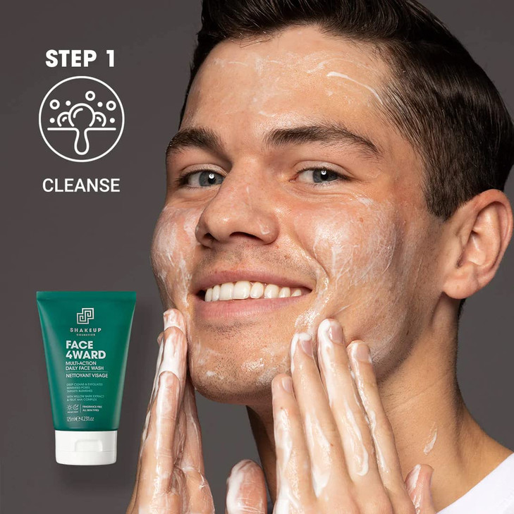 Shakeup Cosmetics Mens Skincare Sticks Duo Vegan Formula Including a Moisturiser Stick and Charcoal Face Mask Stick 2Ste