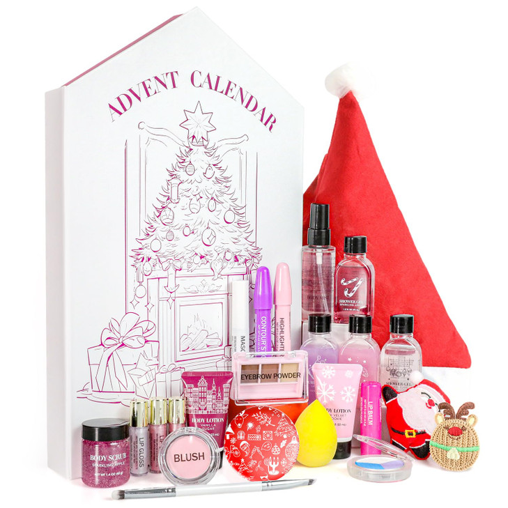 Christmas Gifts Spa Luxetique Advent Calendar 2024 Christmas Stockings 24pcs Beauty Advent Calendar 2024 Christmas Gifts