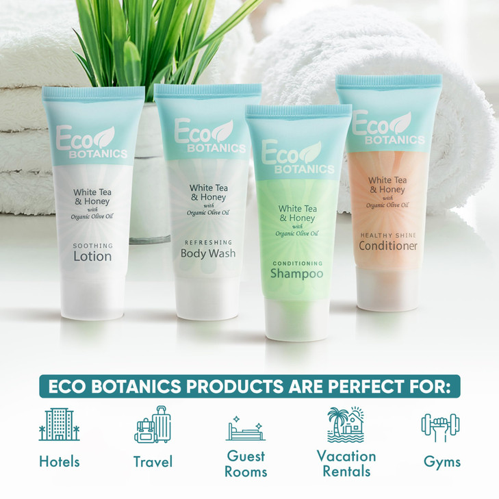 Travel Size Hotel Toiletry Set 80 Count 085 oz Bottles Guest Amenities for Vacation Rentals and Short Term Rentals Parab