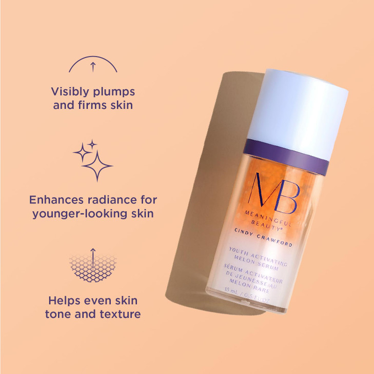 Meaningful Beauty AntiAging Daily Skincare System with Youth Activating Melon Serum 7Piece Kit