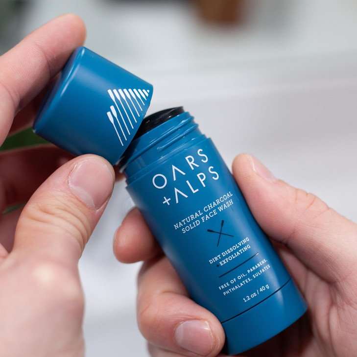 Oars Alps Mens Skin Care Kit Gift Set Includes Face Wash Eye Roller and Moisturizer Vegan and Gluten Free Travel Size TS