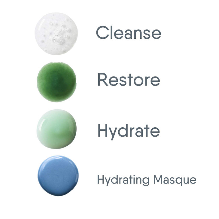 BioClarity 3Step Essentials Skin Care Routine with Hydrating Mask for Normal and Oily Skin Types Cleanse Restore Moistur