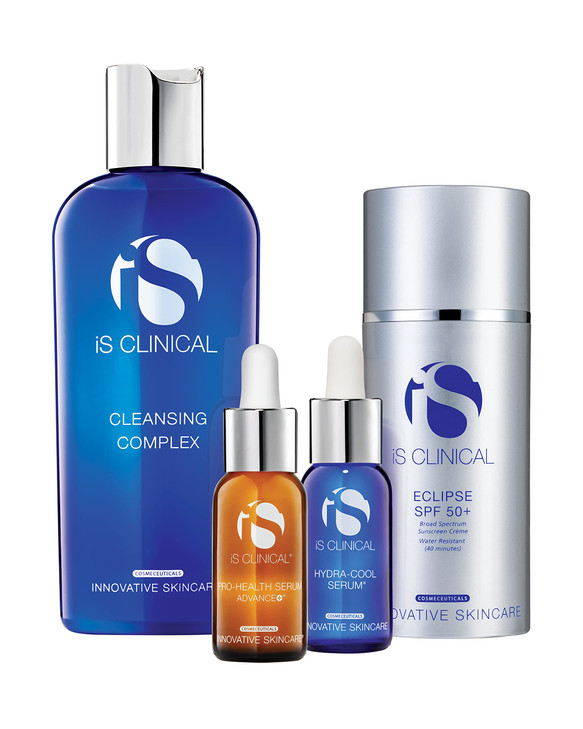 iS CLINICAL Pure Calm Collection Calming Skincare full regimen Collection Gift Set Perfect for red or irritated skin