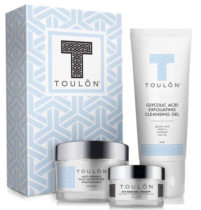 Anti Aging Skin Care Kits for Her or Him Glycolic Acid Face Cleanser Alpha Hydroxy Face Wash Glycolic Acid 10 Daily Mois