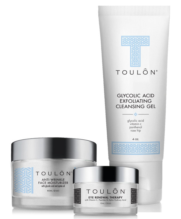 Anti Aging Skin Care Kits for Her or Him Glycolic Acid Face Cleanser Alpha Hydroxy Face Wash Glycolic Acid 10 Daily Mois