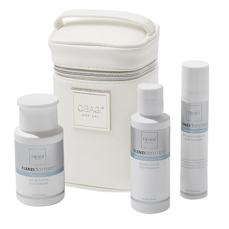 Obagi CLENZIderm MD Therapeutic System 3 Step Acne Treatment System Includes 2 Salicylic Acid BHA Cleanser 2 Salicylic A