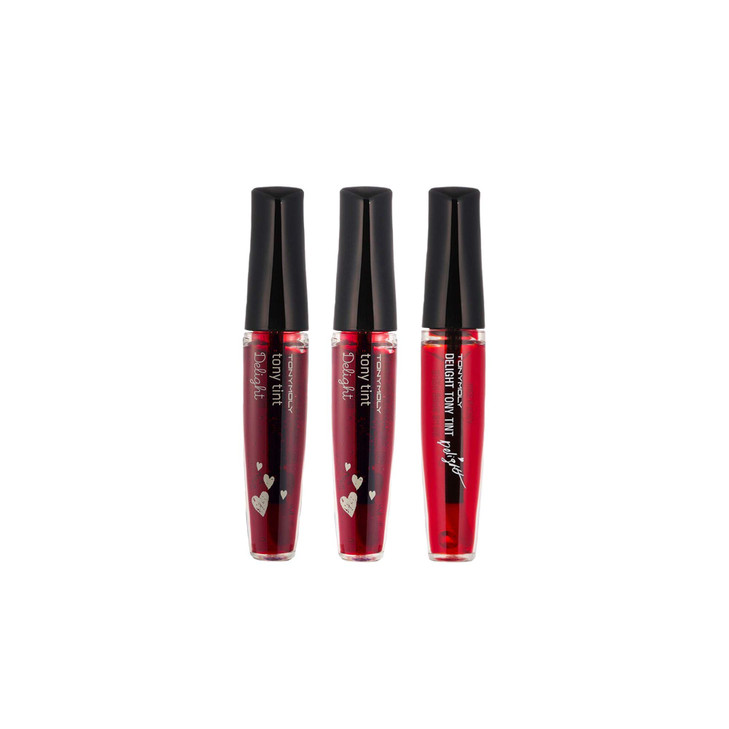 TONYMOLY Delight Tony Lip Tint 3 Pack Korean Beauty Lip Stain with High Pigment Color Payoff LongLasting Moisturizing No