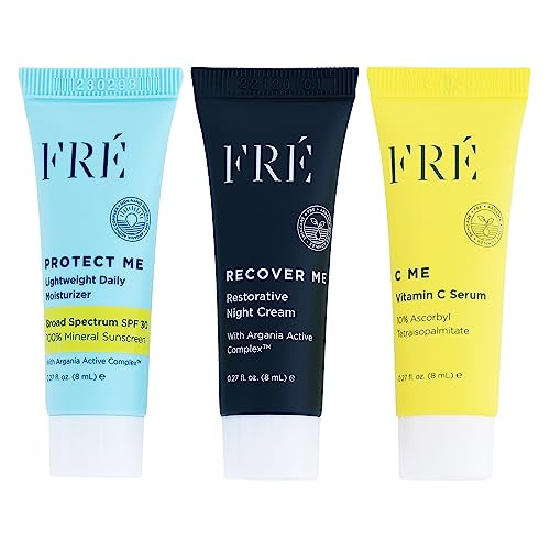 FR Deluxe Mini Set TravelSize Clean Skincare Essentials with C ME Serum ReefSafe Vegan For Face Body