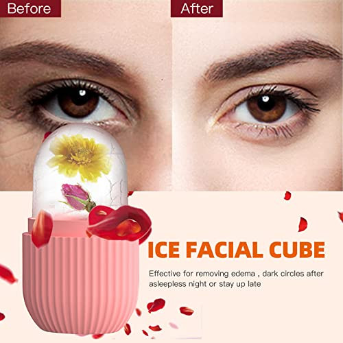 XHJRI Ice Cube Roller Massager for Face Eyes and Neck Naturally Conditioning and Skin CareDePuff Eye BagsReduce Migraine