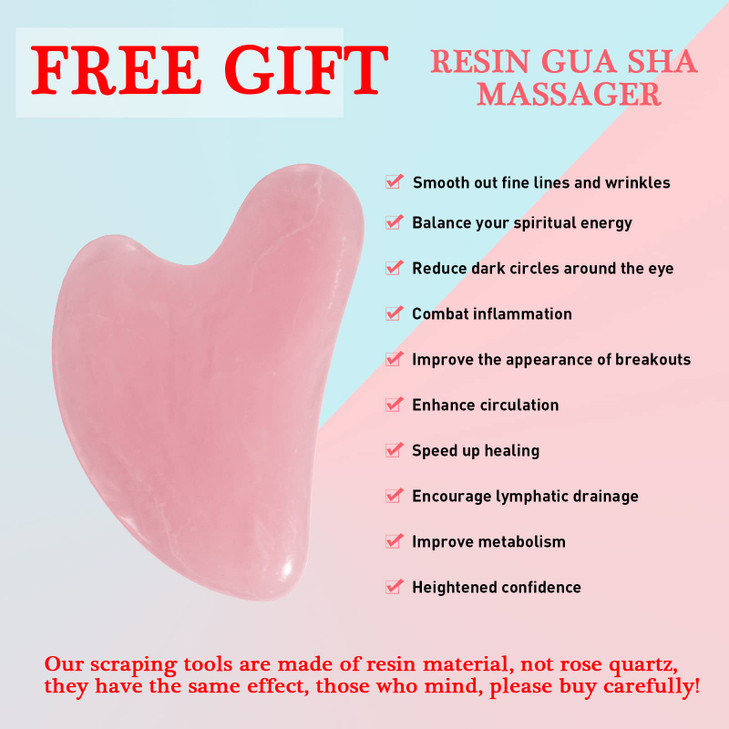 VANALIA Ice Roller and Gua Sha Set for Face Eyes and Neck Skin Care Beauty Tools to Brighten Skin and Enhance Natural Gl