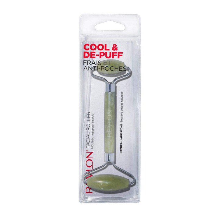 Revlon Jade Stone Face Roller DualSided Face Massager to Cool and DePuff Jade 1 Count