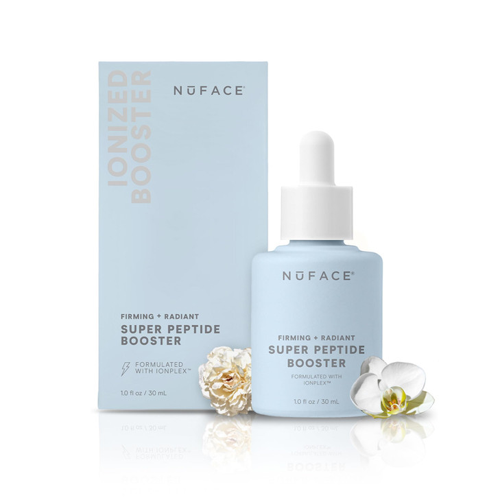 NuFACE Super Peptide Booster Face Serum Skin Firming Peptide Serum for Fine Lines and Wrinkles IonPlex Skin Care to Smoo