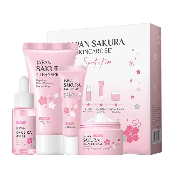 1 Pack Skin Care Set Containing Deep Cleansing Facial Cleanser Hydrating Facial Cream Skin Refining Facial SerumFirming